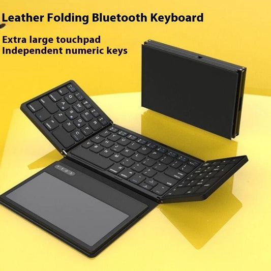 Leather Touch Bluetooth Folding Keyboard B055