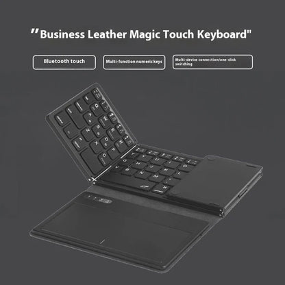 Leather Touch Bluetooth Folding Keyboard B055