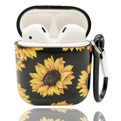 Compatible with Apple, Airpods Earphone Case Flamingo Sunflower